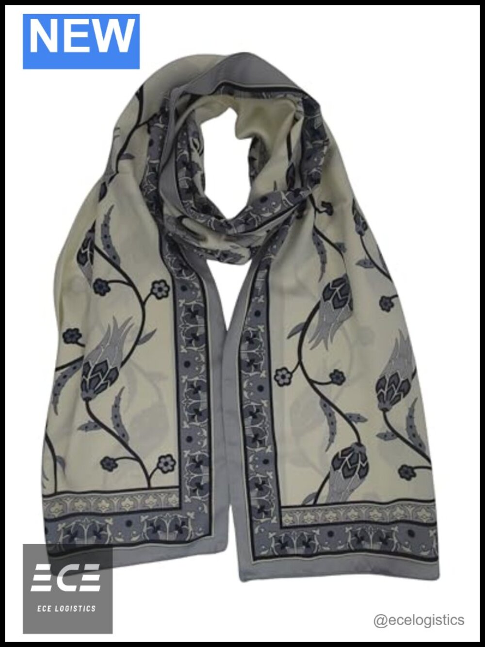 100% Silk Turkish Tulip Scarf Luxurious Women's Neck Wrap Gift